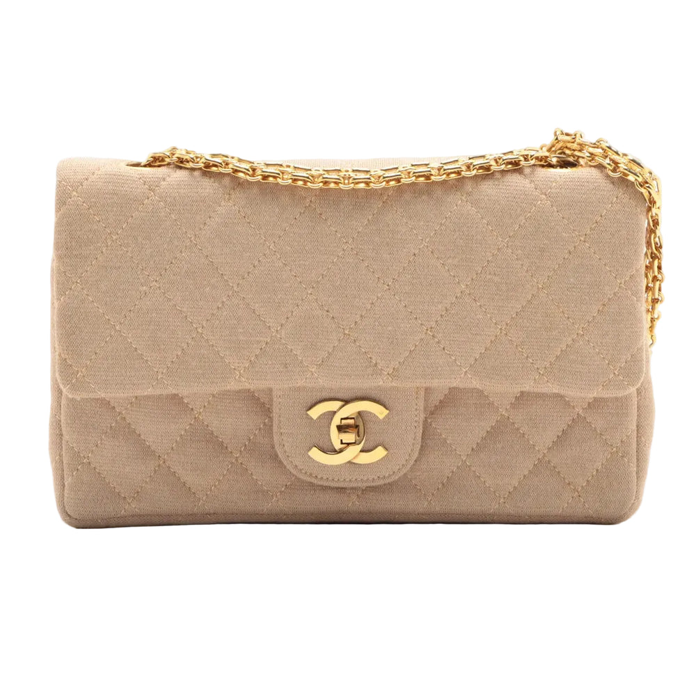 Sac Chanel Timeless 23 vintage jersey beige