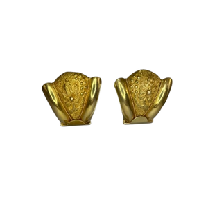 Boucles d'oreilles en or jaune 18K 8.24 Grs