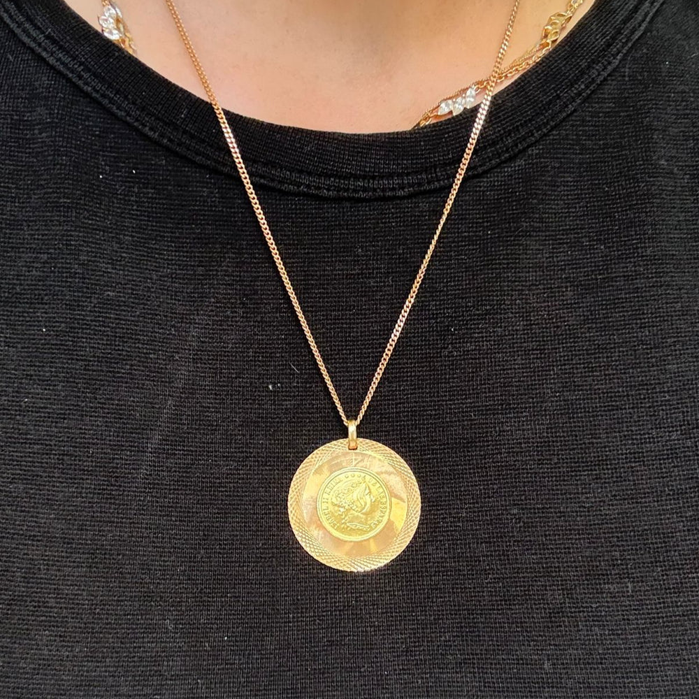 Pendentif Reproduction Or Jaune 18K