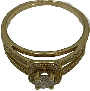 Bague en Or Jaune 18K - Taille 57