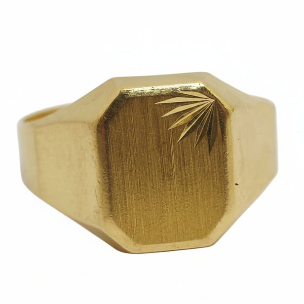 Chevalière en Or Jaune 18K