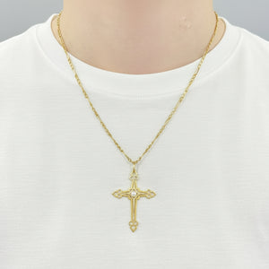 Pendentif Croix en Or Jaune 18K - 3.08g