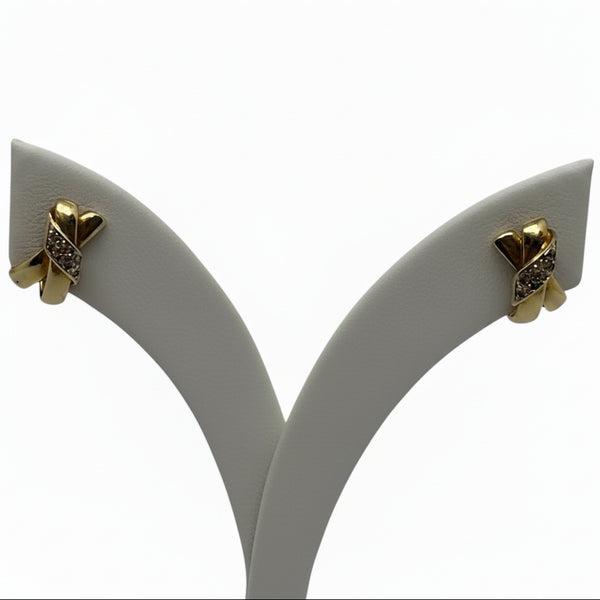 Boucles d'oreilles fantaisie en Or Jaune 18K - 3.53Grs