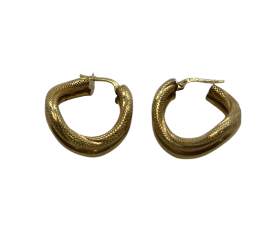 Boucles en or jaune 18K 4.05 Grs
