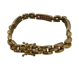 Bracelet Barrettes en Or Jaune 18K