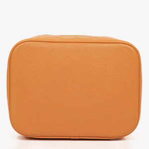 Sac Vanity vintage Chanel en cuir caviar orange
