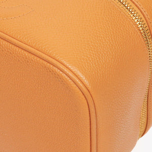 Sac Vanity vintage Chanel en cuir caviar orange
