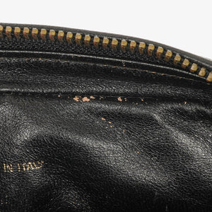 Sac à bandoulière Camera Chanel en cuir lisse noir