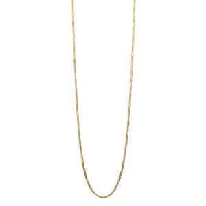 Chaîne maille Figaro en Or Jaune 18K