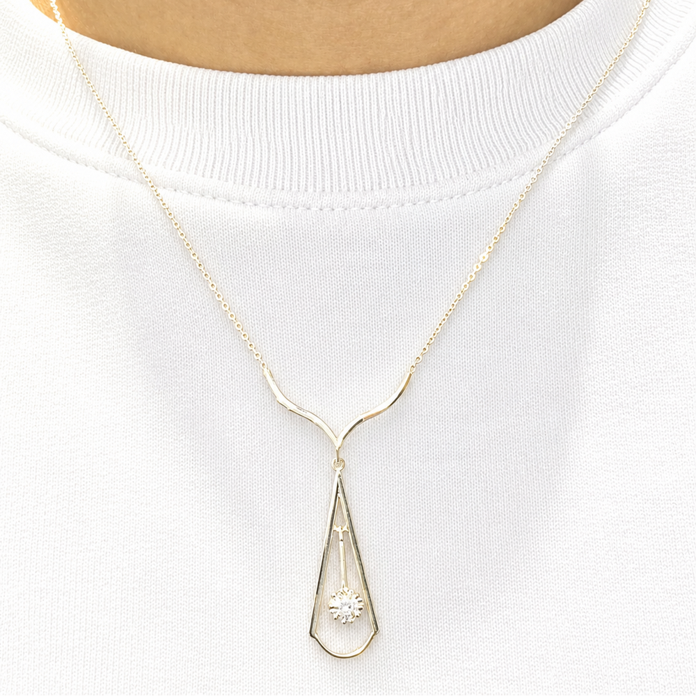 Collier Princesse Forçat Or Blanc 750/1000