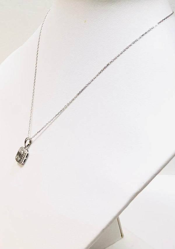 Collier or avec pendentifs diamants