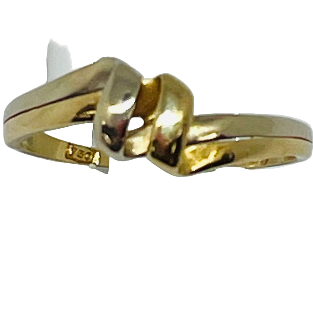 Bague entremêlée en or 18 carats, taille 55