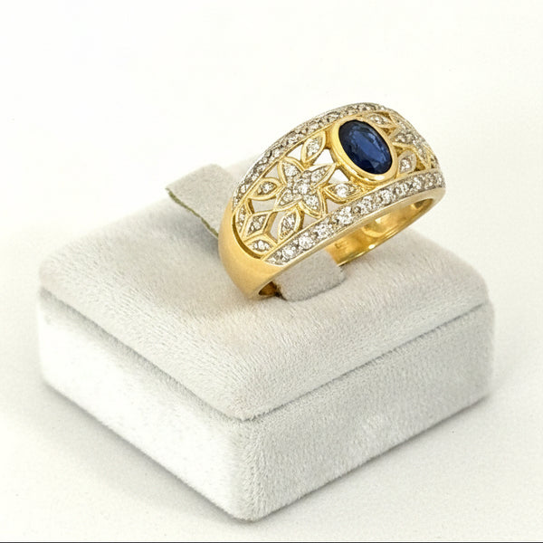 Bague Chevalière Or Jaune 18 K - Taille 55 - 5.15 G
