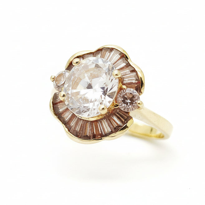 Bague en or jaune 18k - 4.92 G