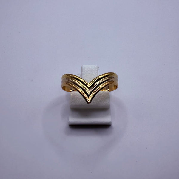 Bagues anneau en or jaune et blanc 18K Taille-59