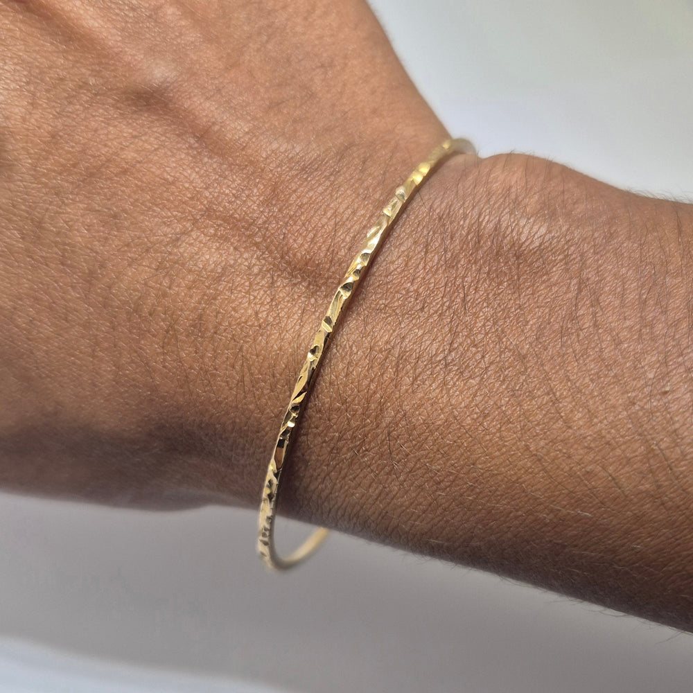 Bracelet jonc en or jaune 18 carats