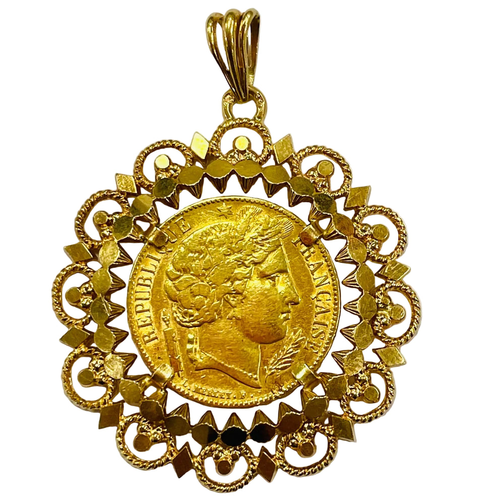 Pièce en Or jaune 20K