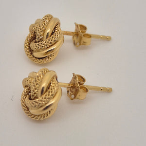 Boucles d'oreilles Nœud Algérien Or Jaune 18k - 1.20 Grs