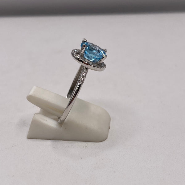 Bague Mauboussin topaze en Or Gris 18 K - Taille 59 - 2.27 G