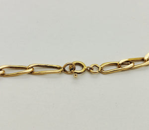 Collier Matinée Or Jaune 18 K Maille Cheval