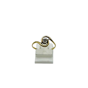 Solitaire en Or Jaune 18K taille-57