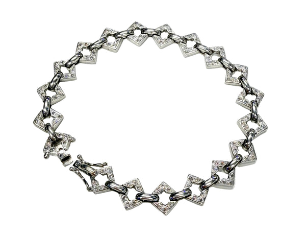 Bracelet en or blanc 18 K - 16.44 G