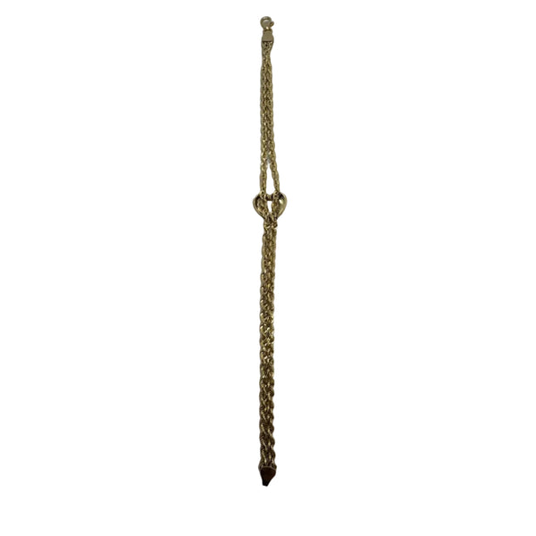 Bracelet Or Jaune 18K Corde diamantée - L19cm - 10.85gr
