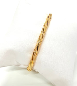 Bracelet Jonc en Or Jaune 18k - 6.21 G
