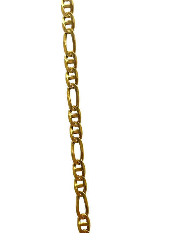 Collier chaîne maille figaro en Or Jaune 18K