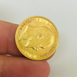 Pièce en or Edward VII de 1904 en très bon état