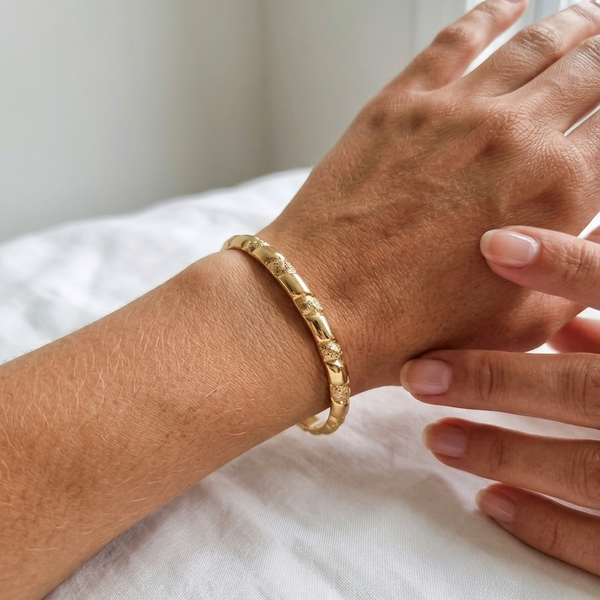 Bracelet Jonc en Or Jaune 18K - 8.79G