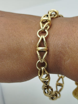 Bracelet Fantaisie en Or Jaune 18K 32.19 Grs