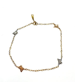 Bracelet chaîne de cheville en or 18k 2.43 Grs