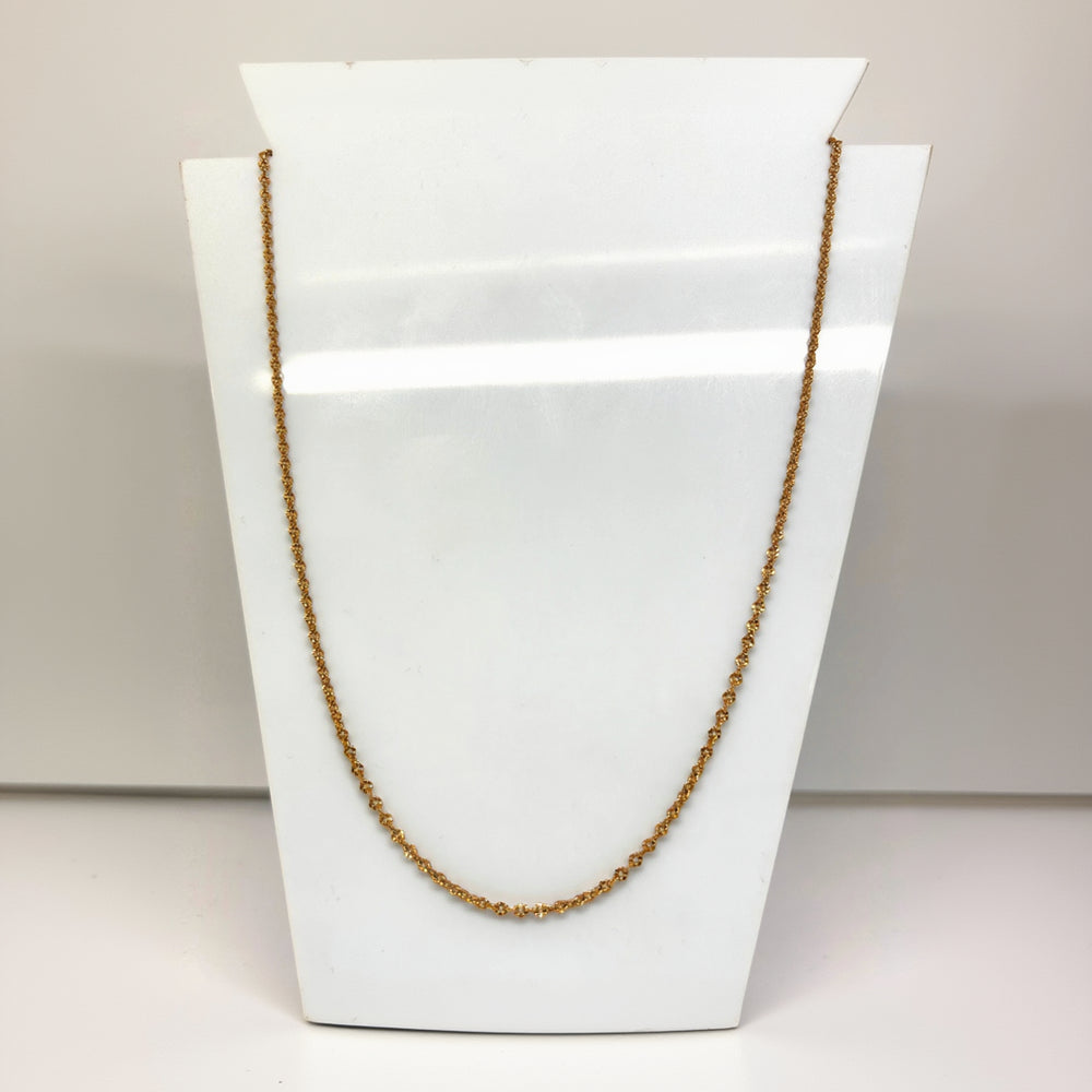 Collier chaine maille forçat or jaune 18K