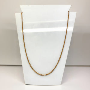 Collier chaine maille forçat or jaune 18