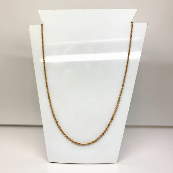 Collier chaine maille forçat or jaune 18