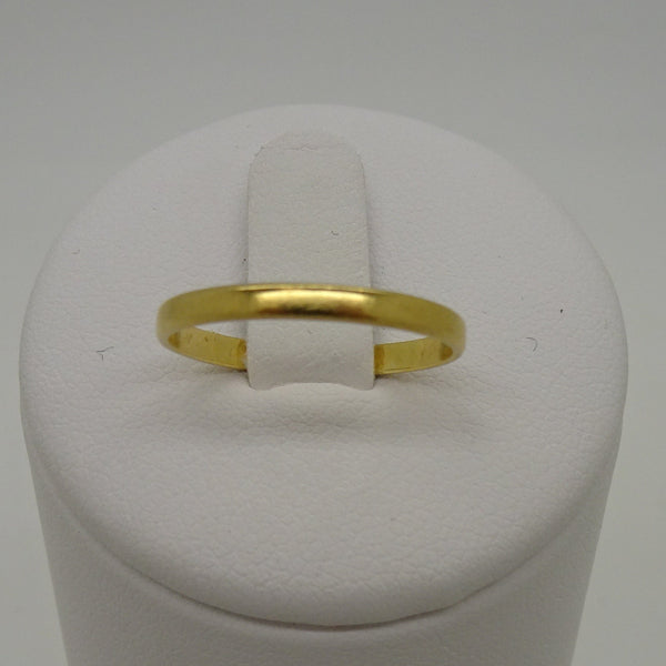 Anneau en or jaune 18 carats - taille 52