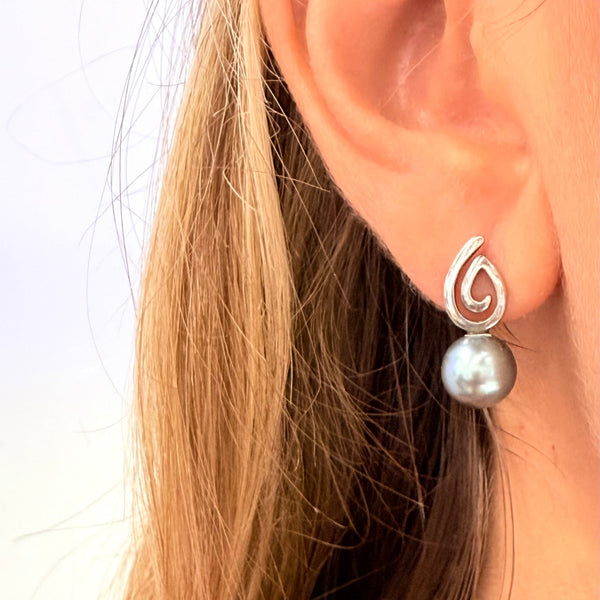 Boucles d'oreilles en Or Blanc 18k - 3.68g