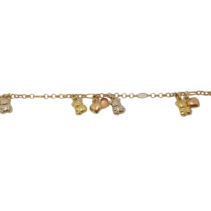 Bracelet en Or Jaune et Rose 18K - 6.09G