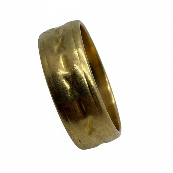 Bague Jonc en Or Jaune 18 K - Taille 50 - 4.39 G