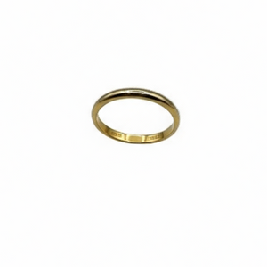 Bague Alliance en Or Jaune 18 Carats - Taille 58.5