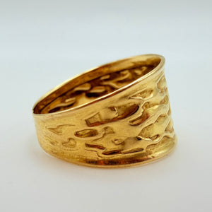 Bague en or jaune 18K - taille 56 - 1.8 G