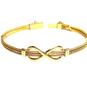 Bracelet Jonc Fantaisie en Or Jaune 18k 10.74 Grs