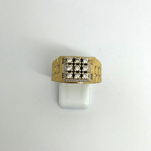 Bague Chevalière OR Jaune 18 K - Taille 60 - 9.71 G