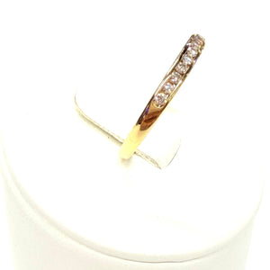 Bague Demi Tour en Or Jaune 18 K - Taille 58 -  1.48 G
