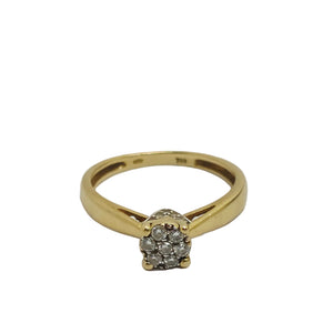 Bague Solitaire en or 18 carats avec diamants