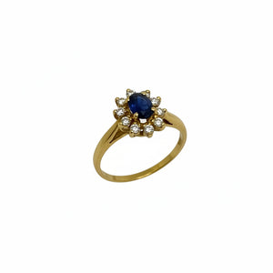 Bague Marguerite Or Jaune 18K - 2.75 G - T 54