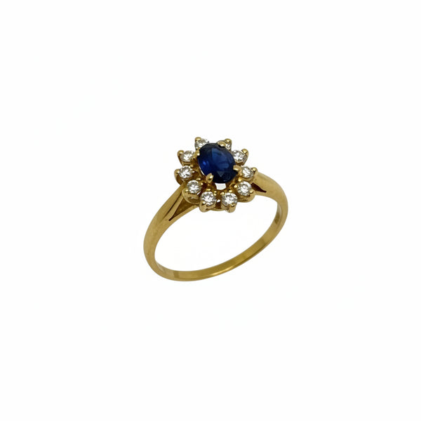 Bague Marguerite Or Jaune 18K - 2.75 G - T 54