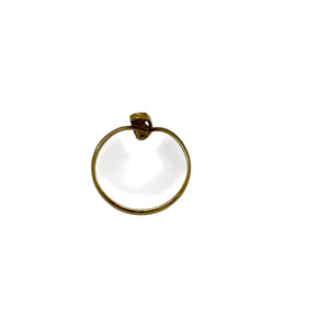 Bagues en or jaune 18K avec oxydes de zirconium - T 51