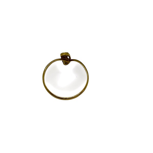 Bagues en or jaune 18K avec oxydes de zirconium - T 51